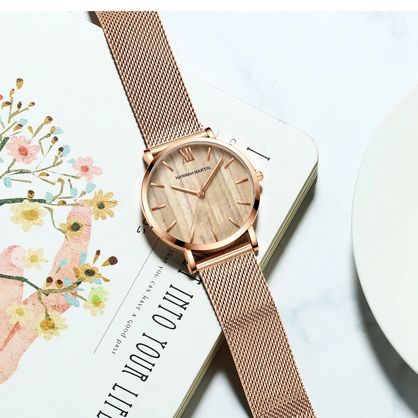 Hannah Martin Reloj Mujer 36 mm - Acero Inoxidable y 19 Colores Disponibles 57