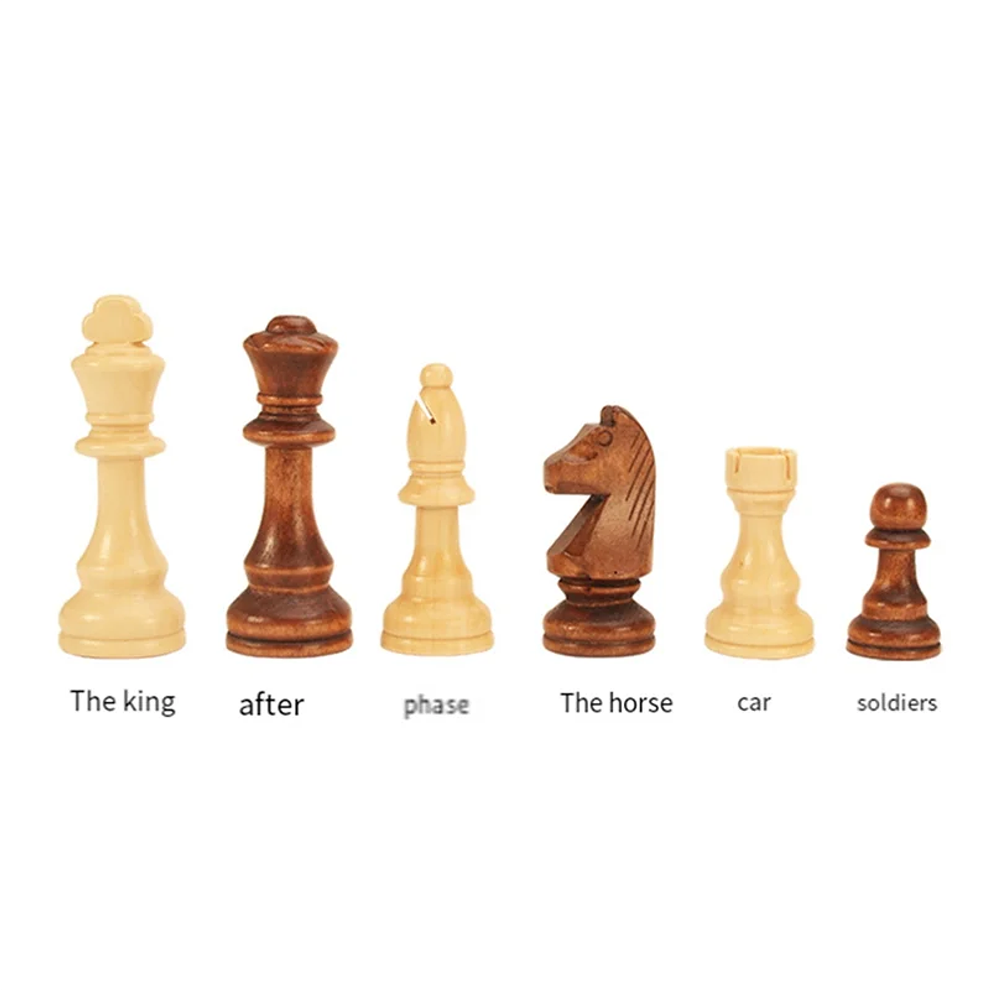 Ajedrez de Madera para Niños - Juego de Mesa Educativo con Tablero de Nogal 2