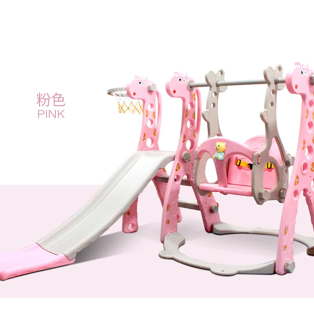 Columpio y Tobogán Infantil CatXaa - Juego de Jirafa para Interior y Exterior 21