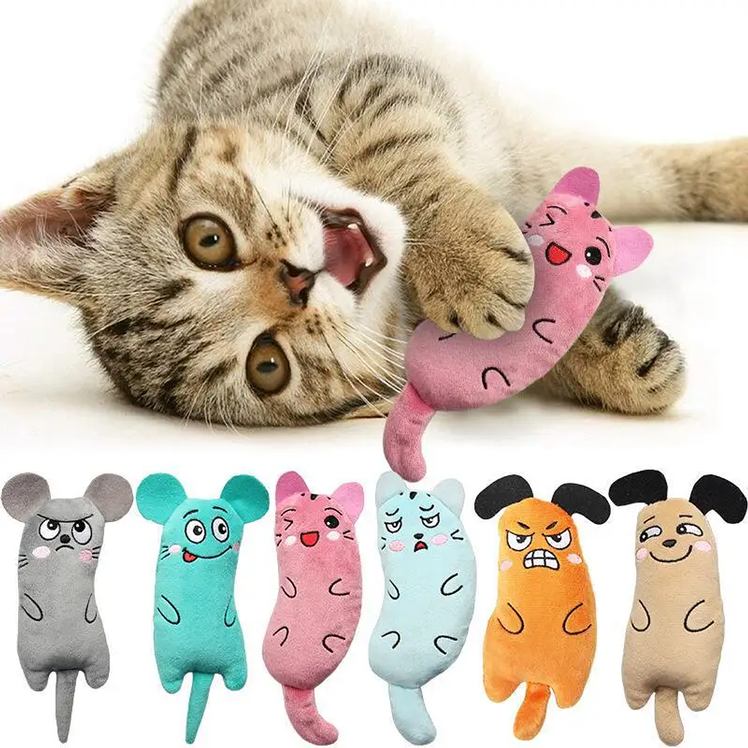 Juguetes de Peluche para Gatos - Mini Ratones con Hierba Gatera y Masticables 11
