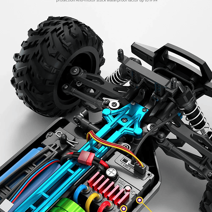 Coche RC WLtoys 16101 Pro - 1:16 4WD Brushless 75 KM/H 19