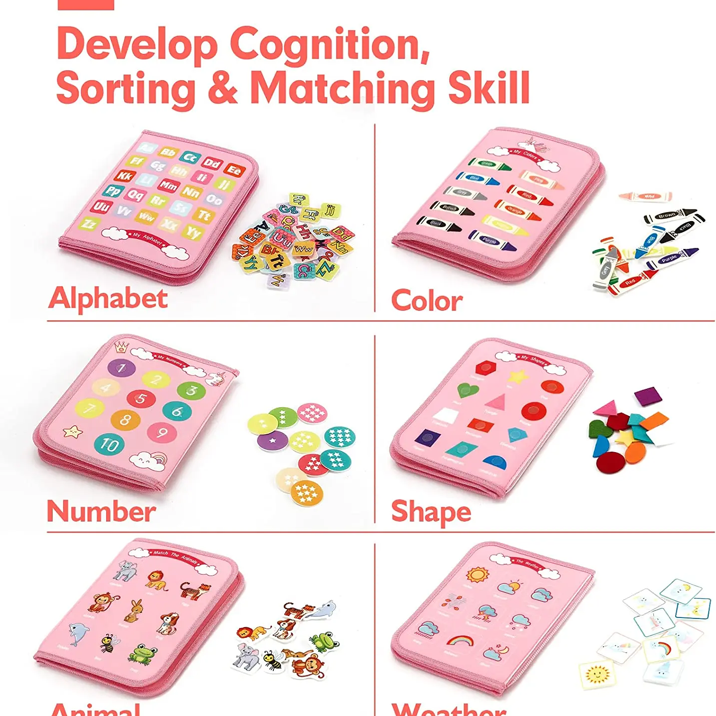 Juguete Montessori Tablero Ocupado - Desarrollo Sensorial y Motricidad para Niños 27