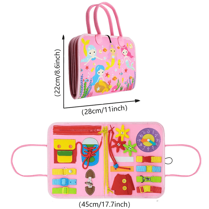 Juguete Montessori Tablero Ocupado - Desarrollo Sensorial y Motricidad para Niños 45