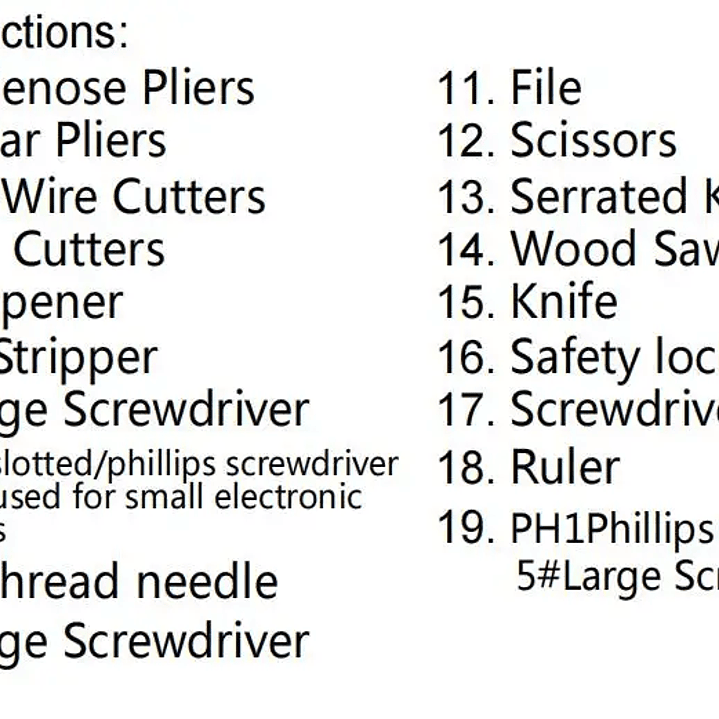 Multiherramienta Daicamping DL7 - Cuchillo Plegable y Alicates con Bolsa Oxford 8