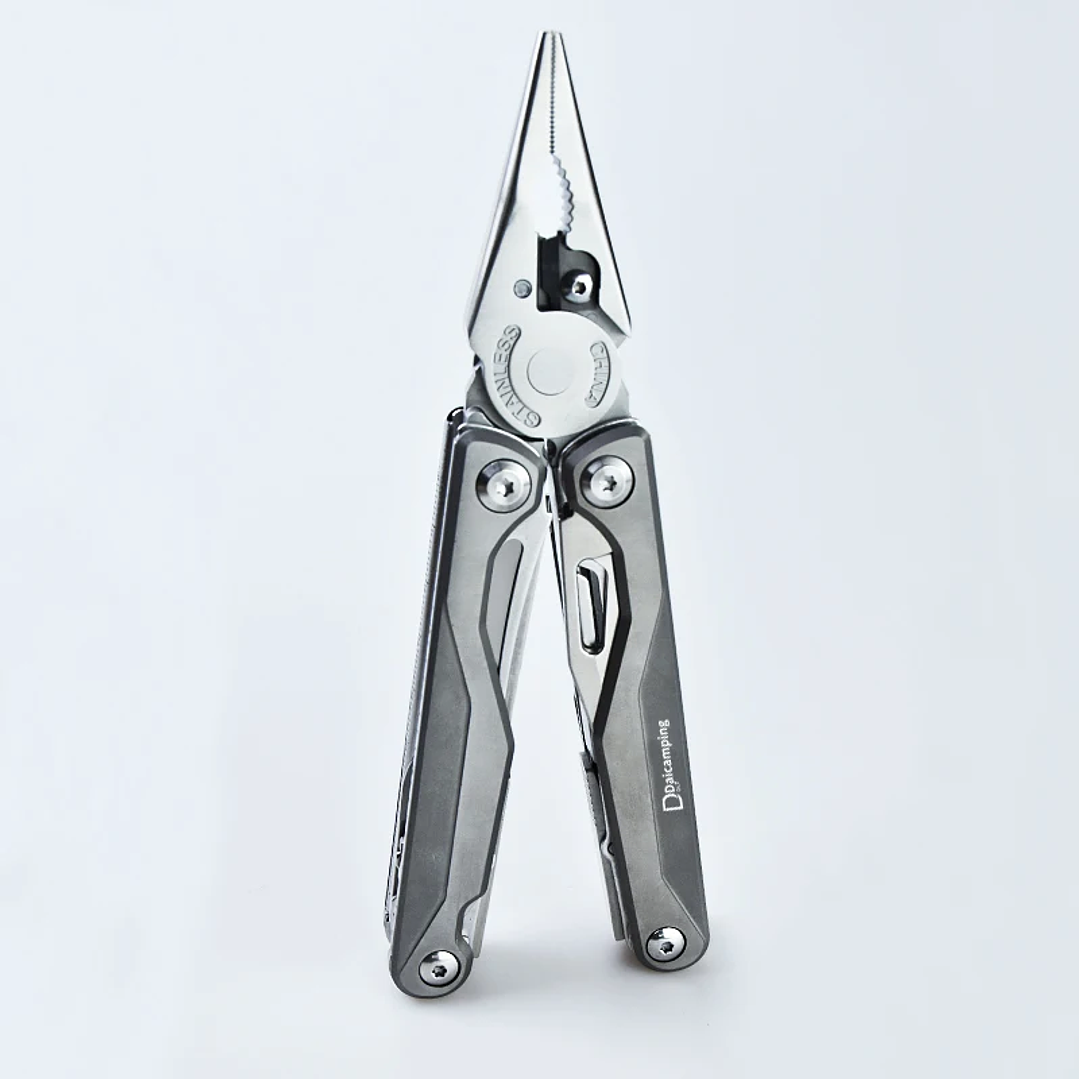 Multiherramienta Daicamping DL7 - Cuchillo Plegable y Alicates con Bolsa Oxford 13