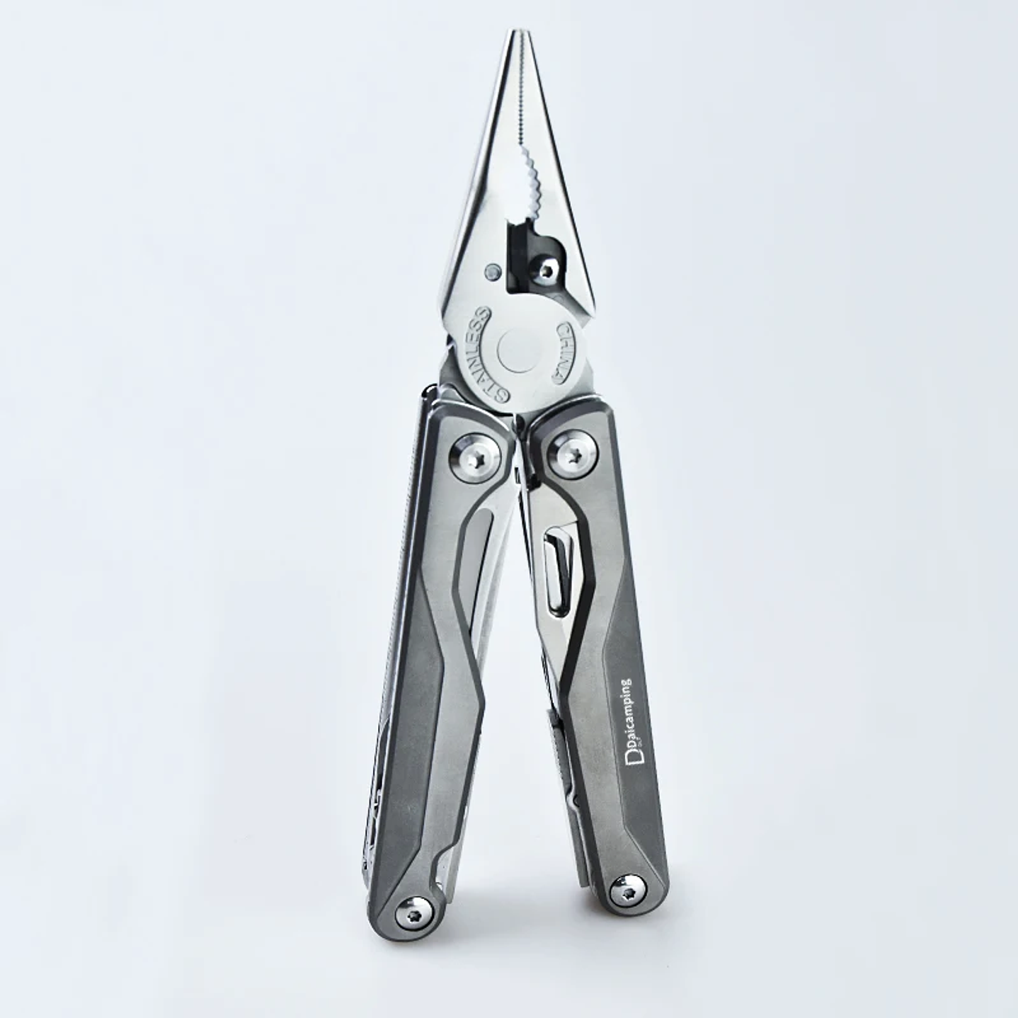 Multiherramienta Daicamping DL7 - Cuchillo Plegable y Alicates con Bolsa Oxford 13