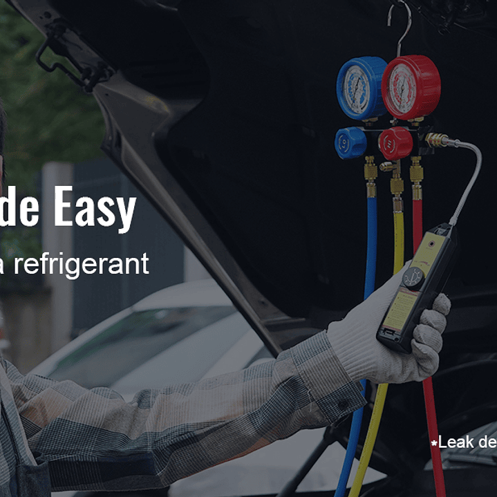 SucceBuy Bomba de Vacío 4CFM A2L - Kit Aire Acondicionado con Manómetros y Mangueras 15