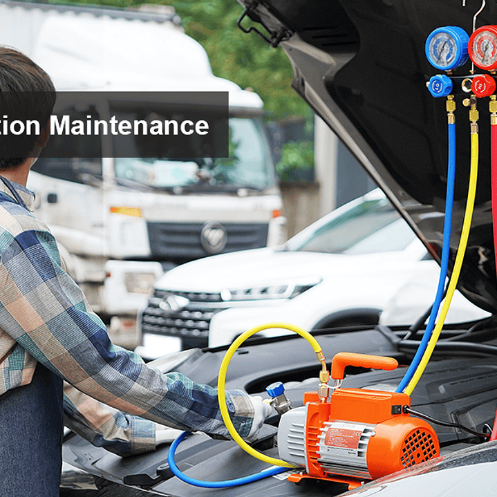 SucceBuy Bomba de Vacío 4CFM A2L - Kit Aire Acondicionado con Manómetros y Mangueras 19