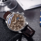 GENEVA Reloj de Lujo Hombre - Cuarzo con Correa de Cuero y Estilo Casual - Miniatura 4
