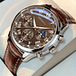 GENEVA Reloj de Lujo Hombre - Cuarzo con Correa de Cuero y Estilo Casual - Miniatura 9