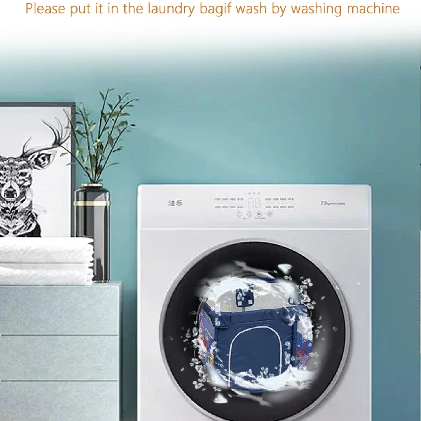 IMBABY Parque Infantil Interior - Corralito de Seguridad con Valla y Piscina de Pelotas 6