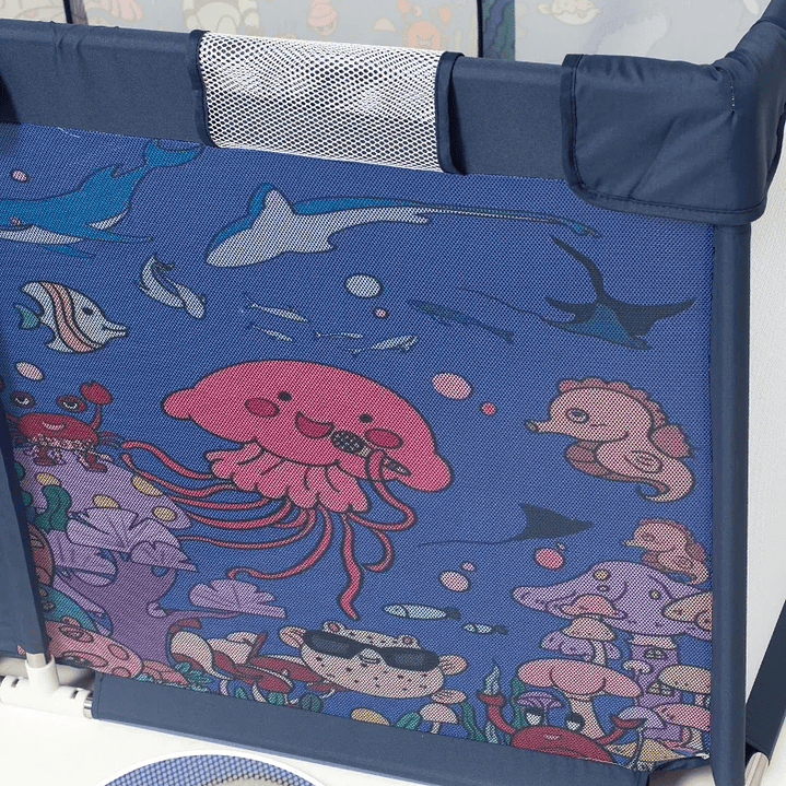 IMBABY Parque Infantil Interior - Corralito de Seguridad con Valla y Piscina de Pelotas 28