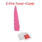 Materiales Montessori Torre Rosa - Juego Preescolar de 10 Piezas con Tarjetas - Miniatura 7