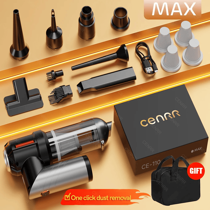 Mini Aspirador CENRR 998000PA - Aspiradora Inalámbrica con Motor Brushless y Accesorio 8