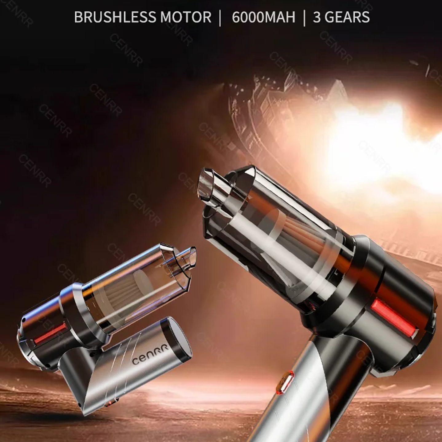 Mini Aspirador CENRR 998000PA - Aspiradora Inalámbrica con Motor Brushless y Accesorio 13