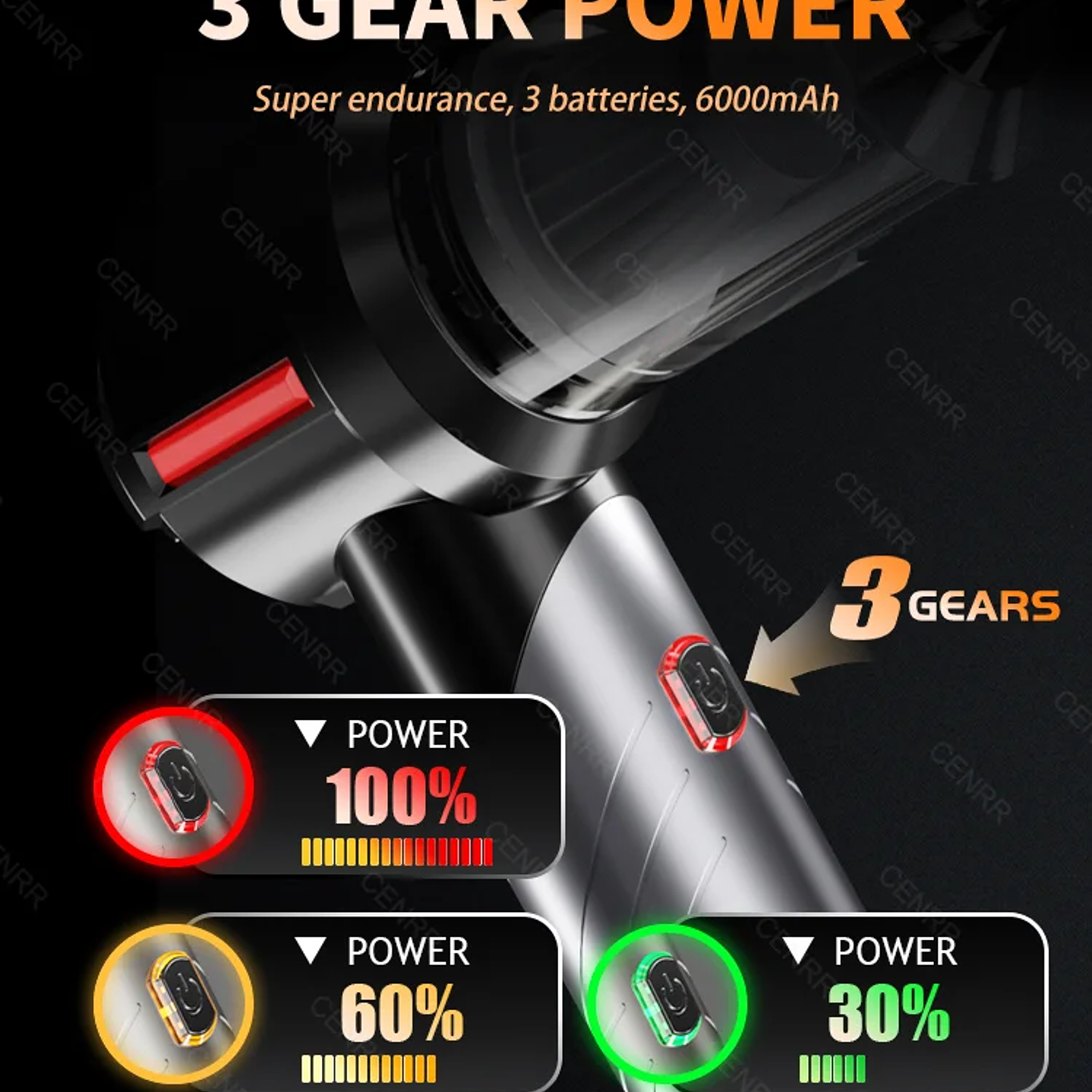 Mini Aspirador CENRR 998000PA - Aspiradora Inalámbrica con Motor Brushless y Accesorio 19