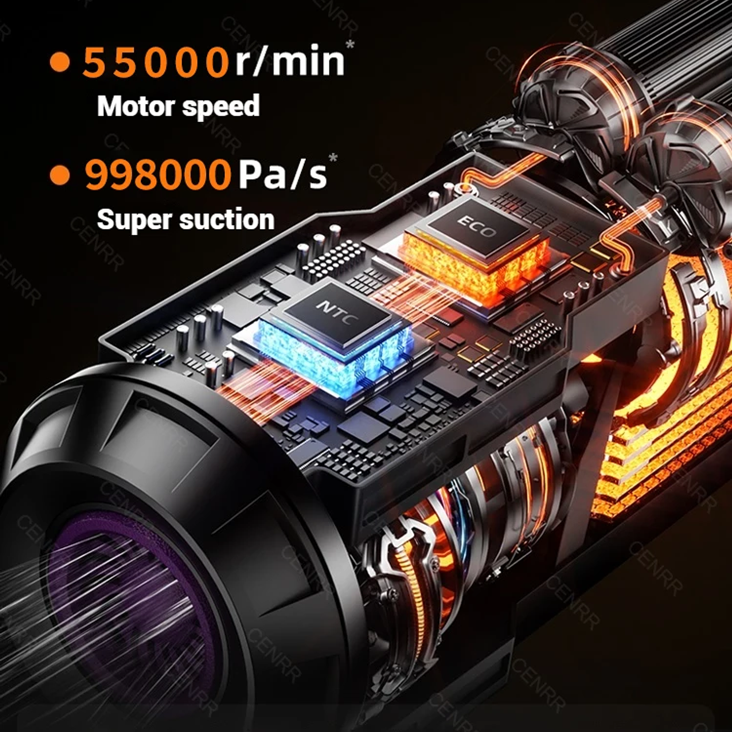 Mini Aspirador CENRR 998000PA - Aspiradora Inalámbrica con Motor Brushless y Accesorio 24