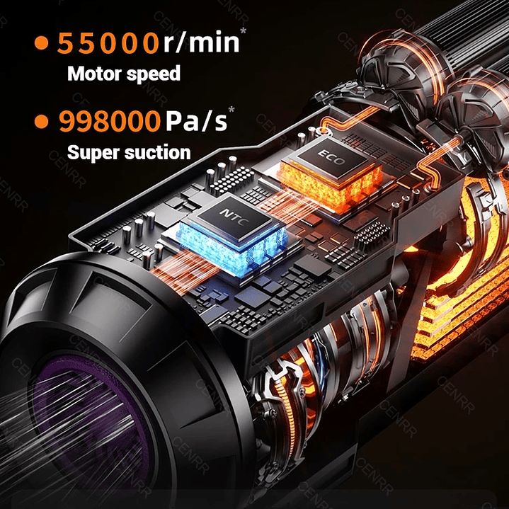 Mini Aspirador CENRR 998000PA - Aspiradora Inalámbrica con Motor Brushless y Accesorio 24