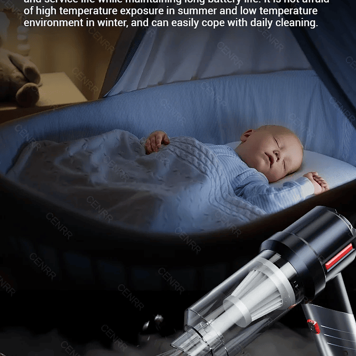 Mini Aspirador CENRR 998000PA - Aspiradora Inalámbrica con Motor Brushless y Accesorio 30