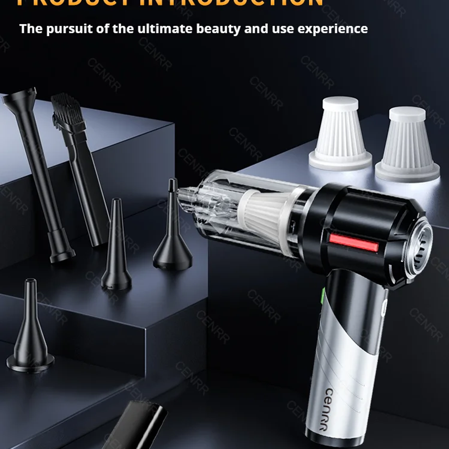 Mini Aspirador CENRR 998000PA - Aspiradora Inalámbrica con Motor Brushless y Accesorio 32