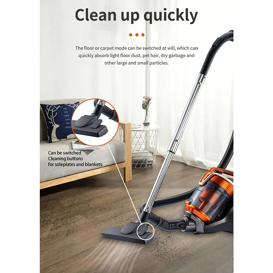 Houselin Aspiradora 3600W - Aspirador Ciclónico Húmedo y Seco con Depósito 3,5L 6