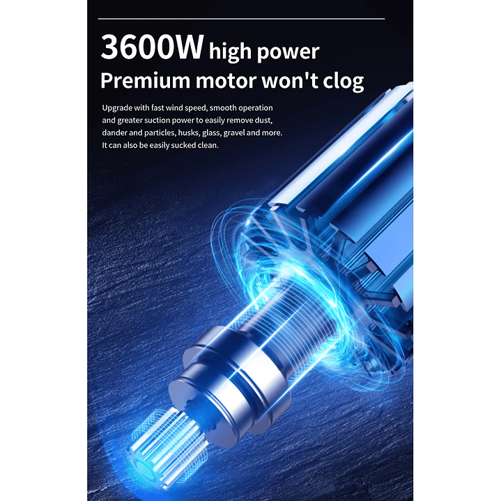 Houselin Aspiradora 3600W - Aspirador Ciclónico Húmedo y Seco con Depósito 3,5L 10