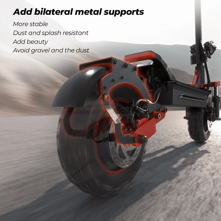 Patinete Eléctrico iScooter iX5s - Scooter Plegable 1000W con Frenos de Disco y Pantalla LED 11