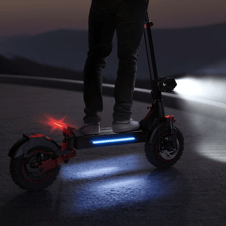 Patinete Eléctrico iScooter iX5s - Scooter Plegable 1000W con Frenos de Disco y Pantalla LED 15