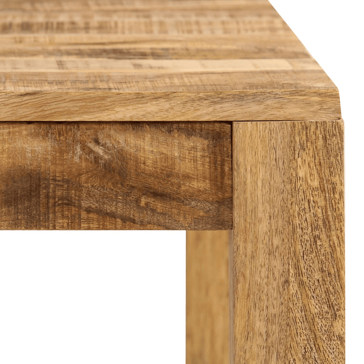 Mesa de Comedor Rústica - Madera Maciza de Mango con Acabado Único 8