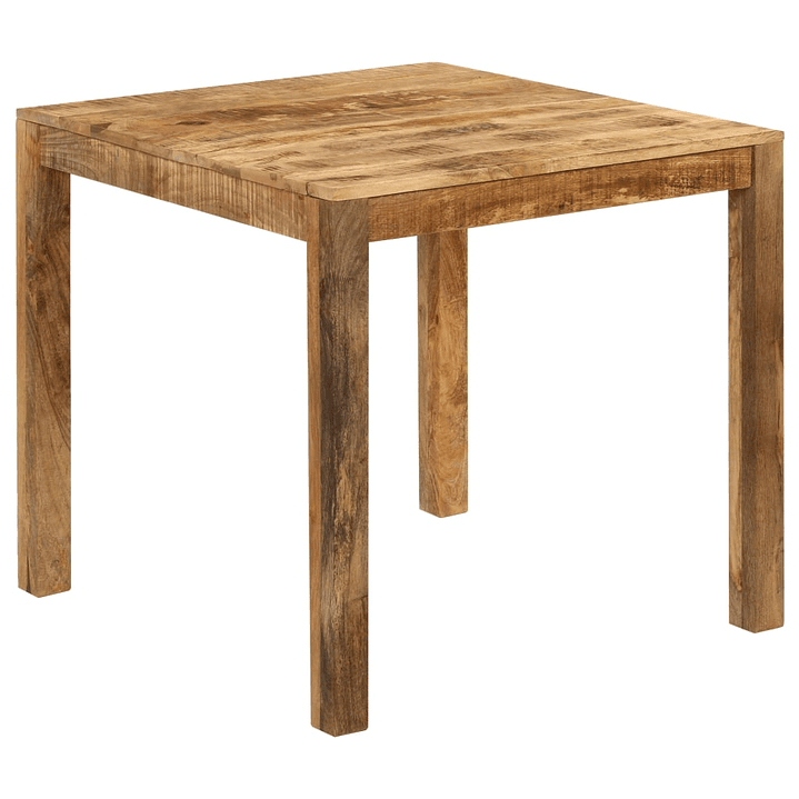 Mesa de Comedor Rústica - Madera Maciza de Mango con Acabado Único 1