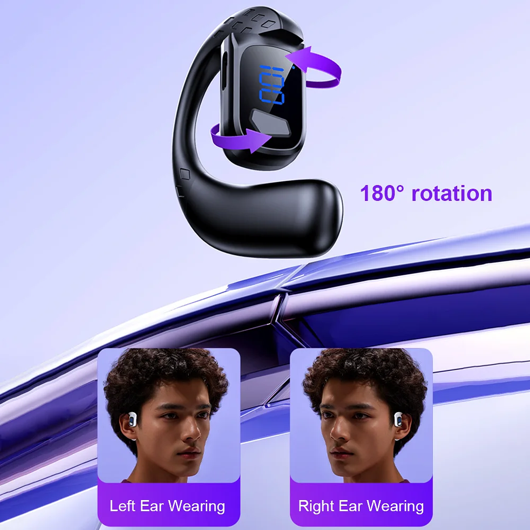 Auricular Bluetooth ALLOYSEED - Manos Libres 25h con Gancho Oreja

 2