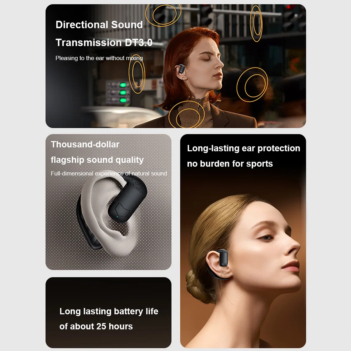 Auricular Bluetooth ALLOYSEED - Manos Libres 25h con Gancho Oreja

 17