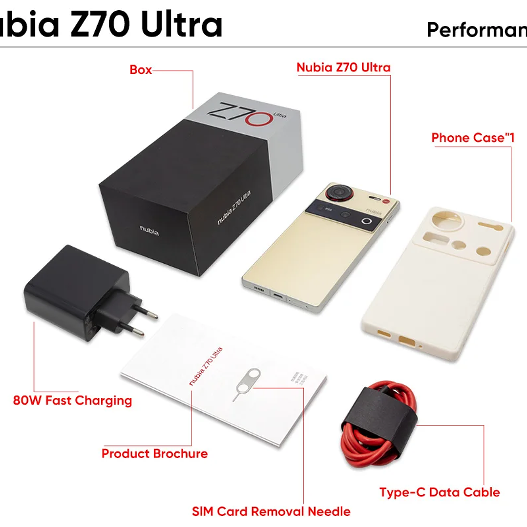Nubia Z70 Ultra 5G - Smartphone Global AMOLED 144Hz con Cámara Triple

 6
