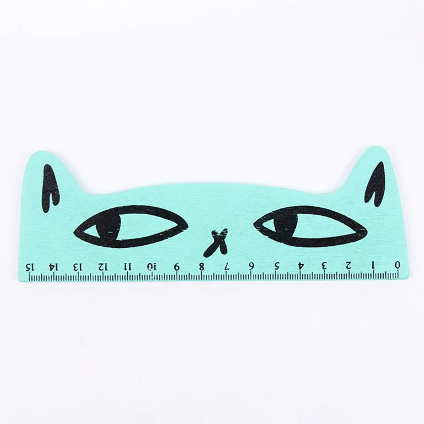 Regla Recta Lytwtw’s Kawaii - Gato Negro 15 cm Madera 7