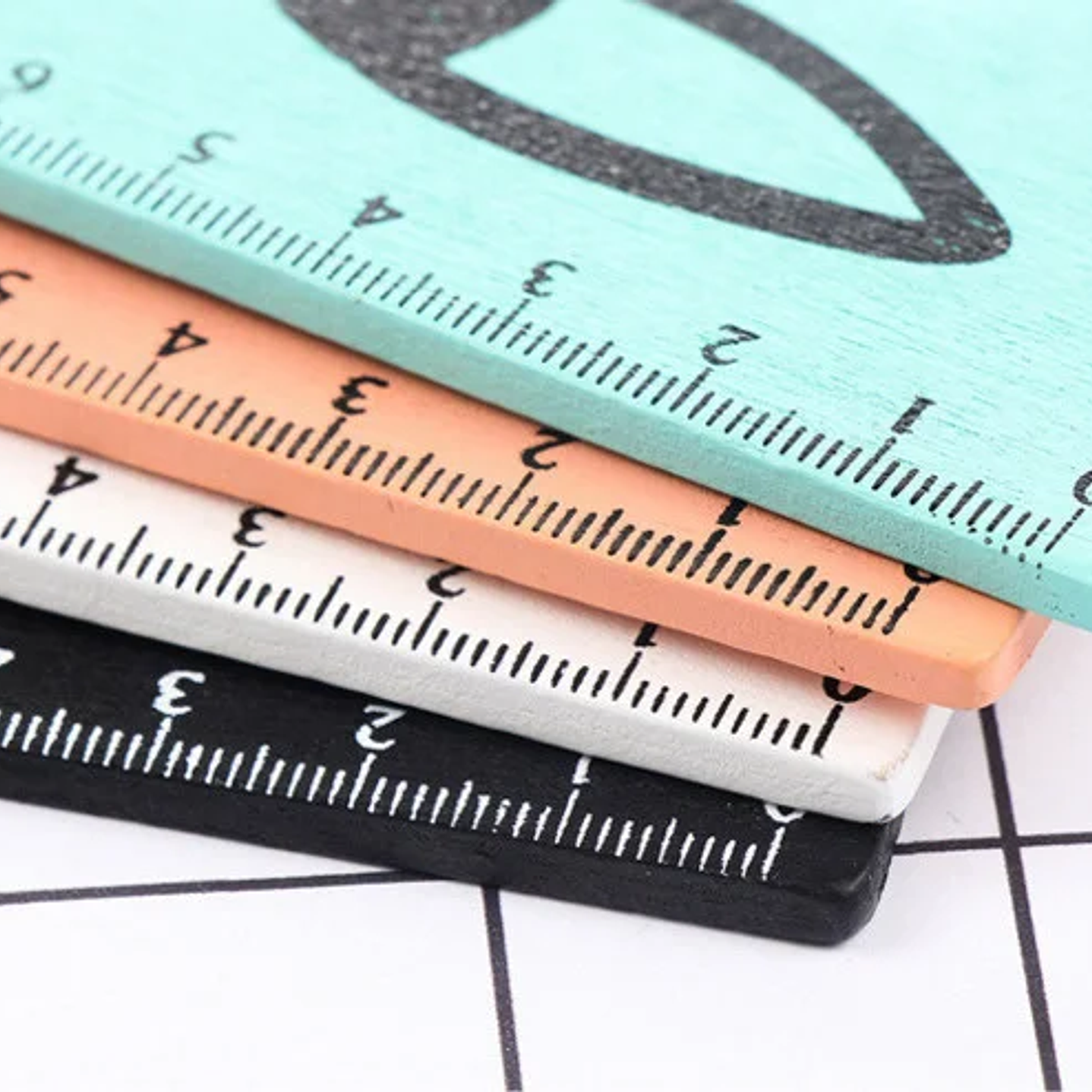 Regla Recta Lytwtw’s Kawaii - Gato Negro 15 cm Madera 15