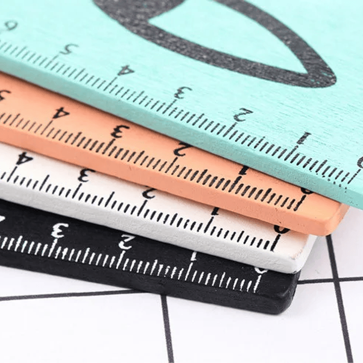 Regla Recta Lytwtw’s Kawaii - Gato Negro 15 cm Madera 15