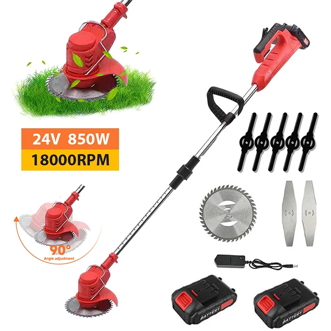 Cortacésped Plegable de Mano - Desbrozadora 850W 18V Makita 1