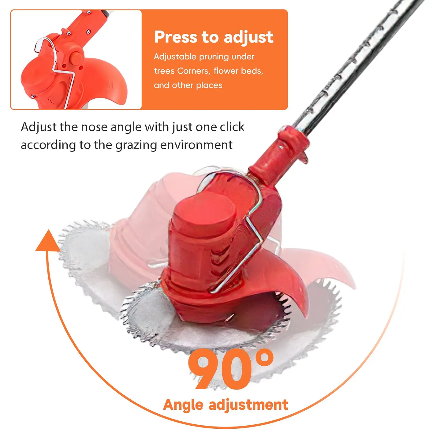 Cortacésped Plegable de Mano - Desbrozadora 850W 18V Makita 5