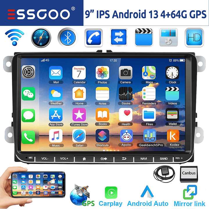 ESSGOO Radio Android 14 9