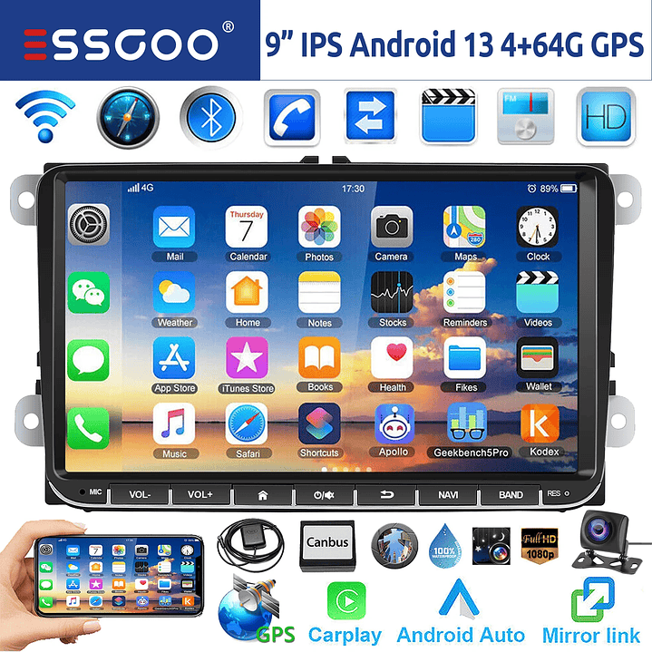 ESSGOO Radio Android 14 9