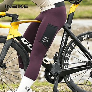 INBIKE Mallas Térmicas Ciclismo Hombre - Pantalones con Pechera y Forro Polar