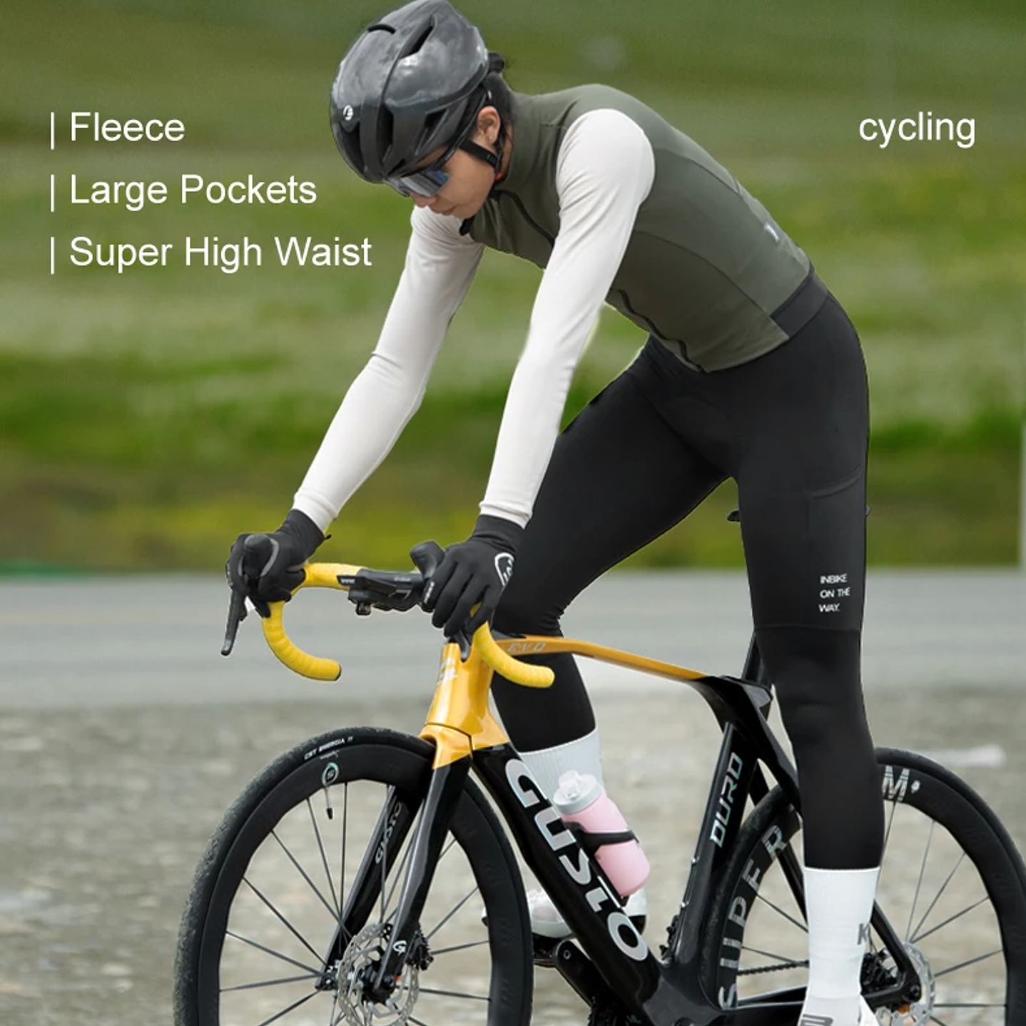 INBIKE Mallas Térmicas Ciclismo Hombre - Pantalones con Pechera y Forro Polar 9