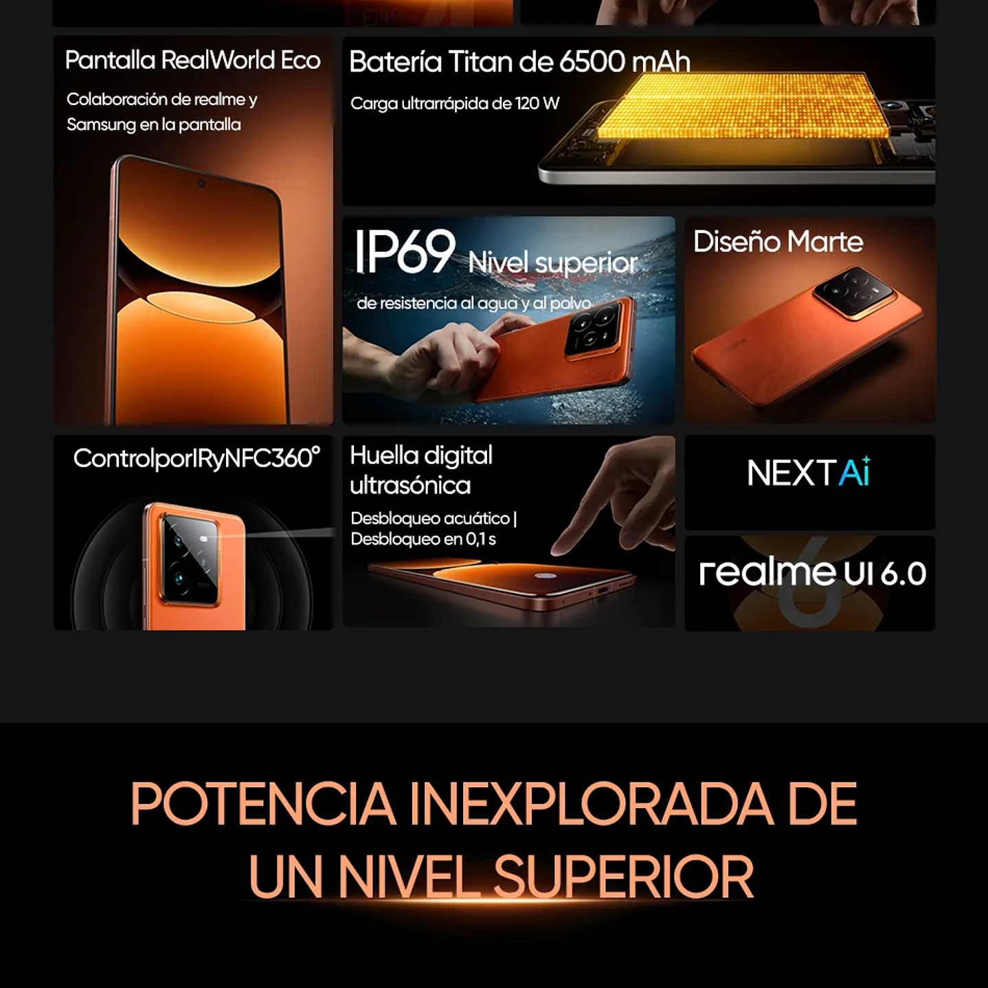 Realme GT 7 Pro - Móvil 5G con Pantalla OLED, Cámara 50MP y Carga 120W 18