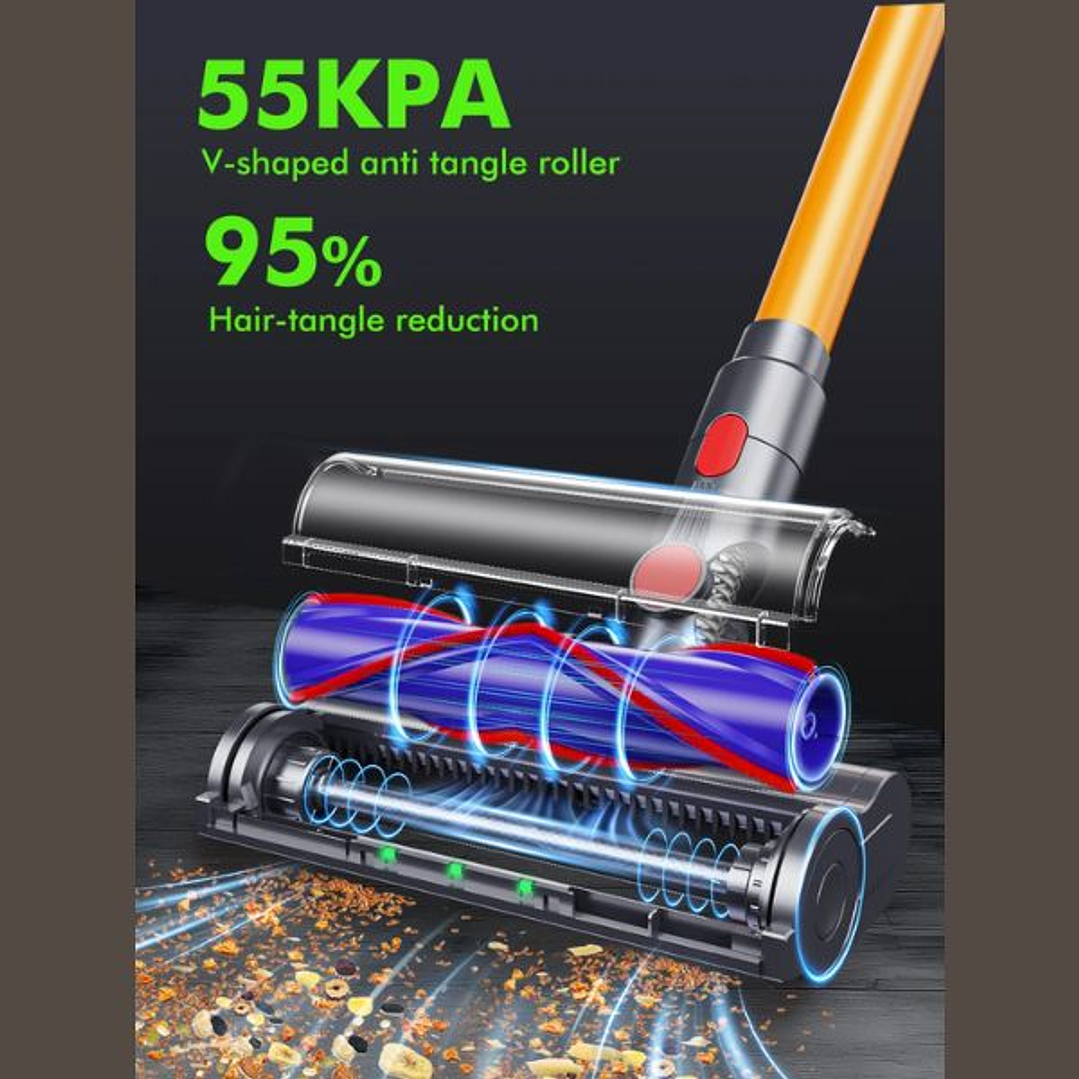 Aspiradora Armo V22 6 en 1 - Portátil Inalámbrica 600W con Pantalla LED y Autonomía 1h 8