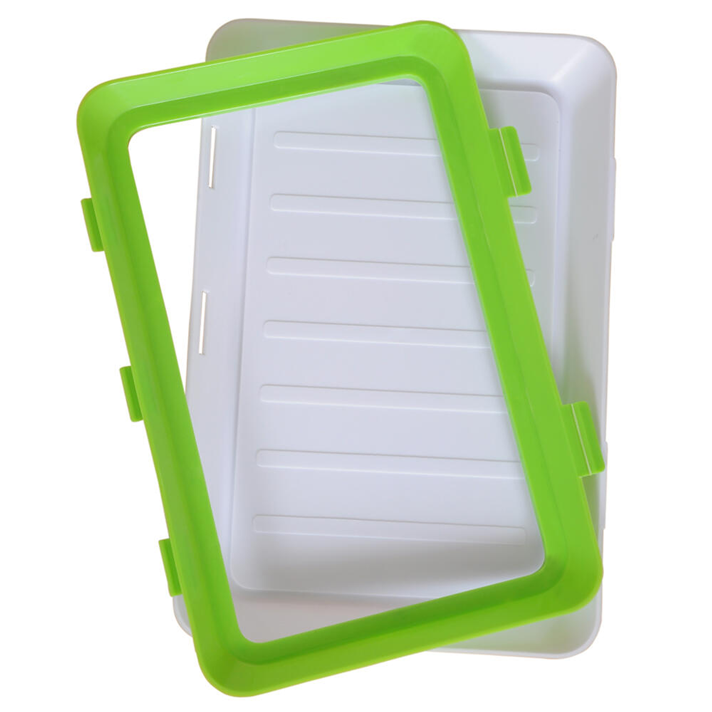 Pack 9 Bandejas Conservación Alimentos - Herméticas Apilables Semi Vacío 3