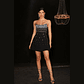 Vestido Mini Cristal Mujer - Diseño Sin Tirantes - Miniatura 5