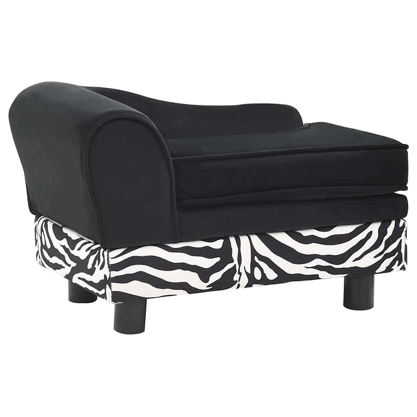 Sofá Mascotas Felpa Negra - Perros y Gatos Pequeños 1