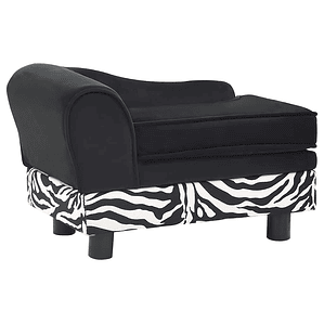 Sofá Mascotas Felpa Negra - Perros y Gatos Pequeños