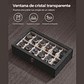 SONGMICS Caja de Relojes 12 Compartimentos - Organizador Elegante de Madera Ébano - Miniatura 6