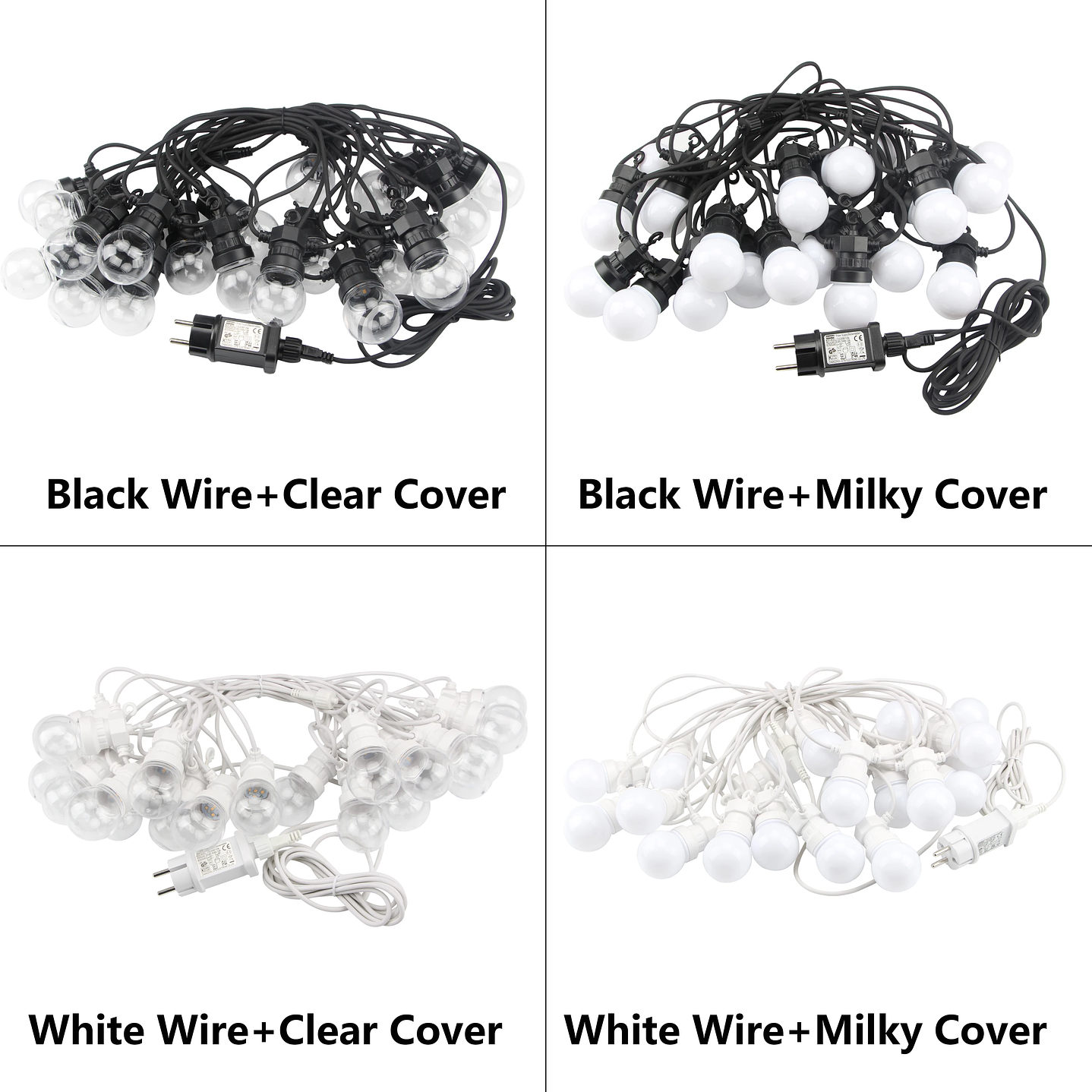 Guirnalda de Luces LED G50 - Impermeable Jardín y Terraza 8M/24M 4